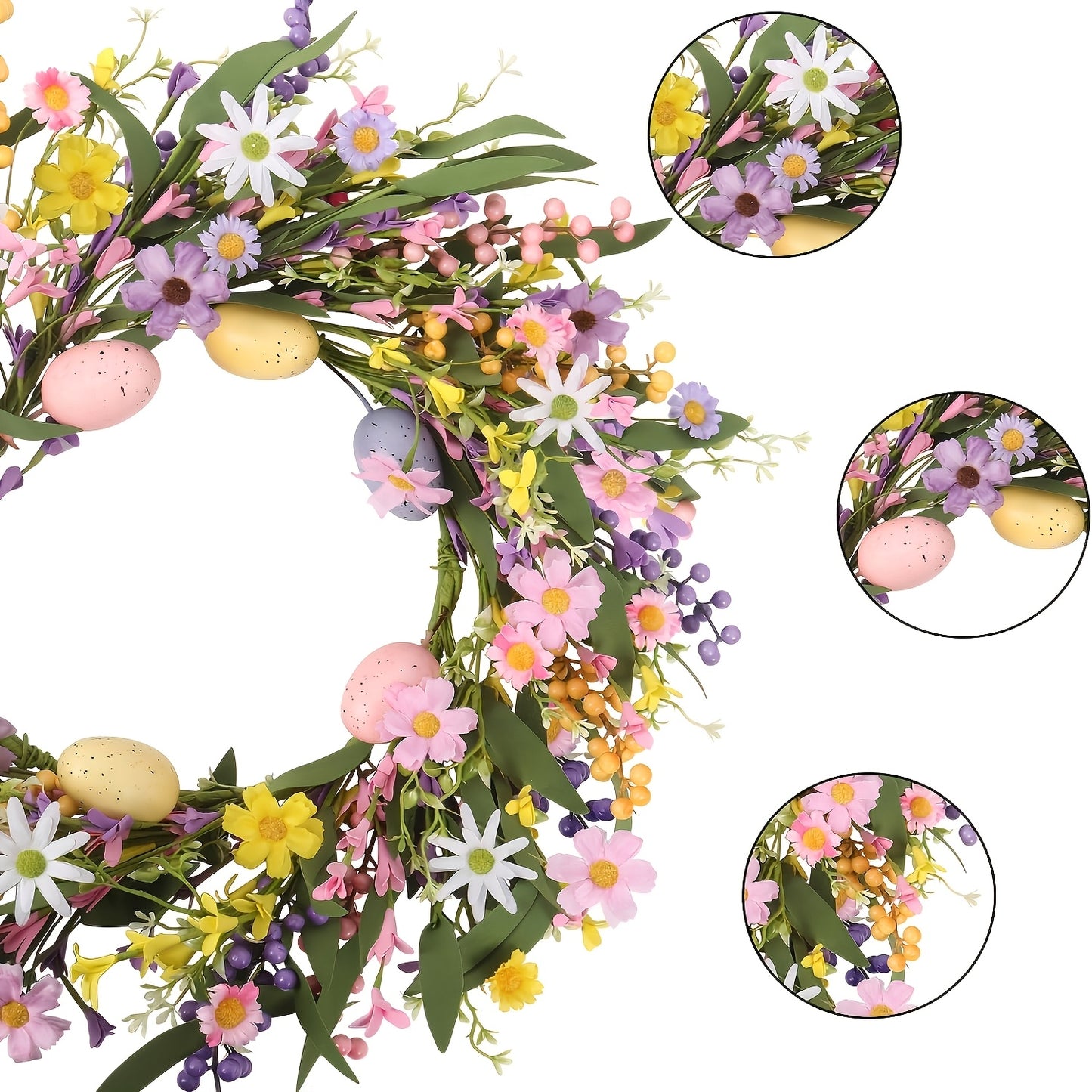 Floral Easter Wreath