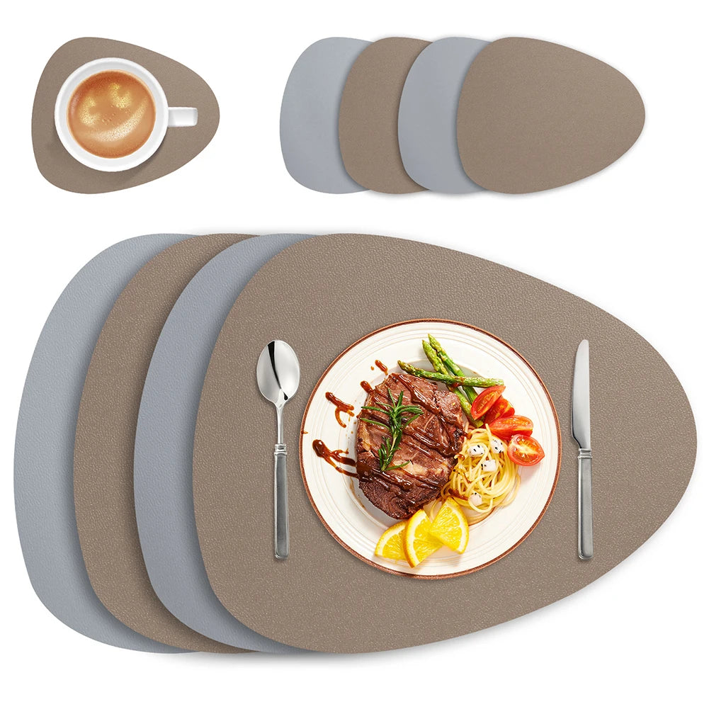 Faux Leather Dual-Sided Placemats