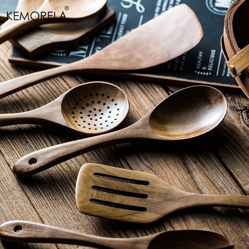 Wooden Kitchen Utensils Set