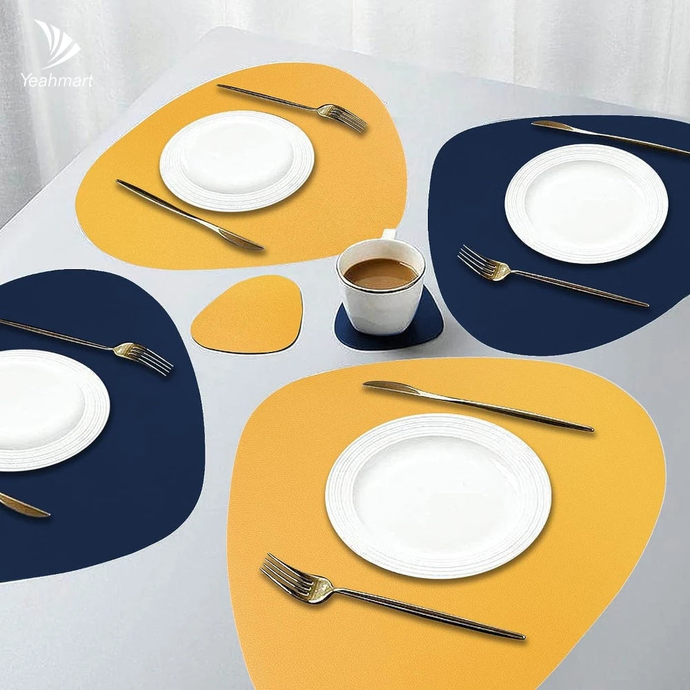 Faux Leather Dual-Sided Placemats