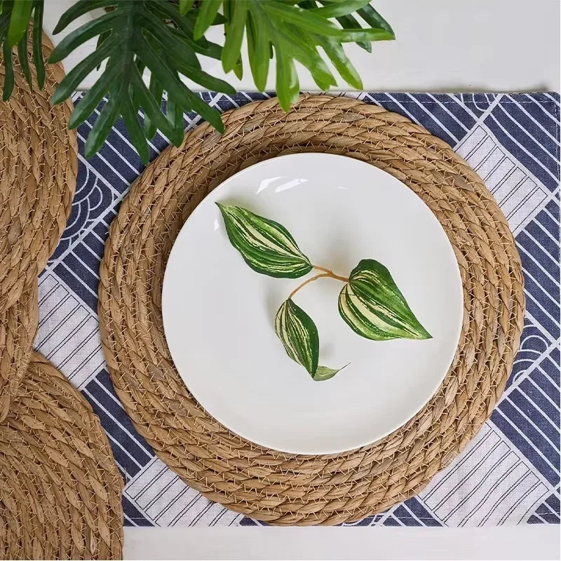 Handwoven Round Placemat Set (6pcs)