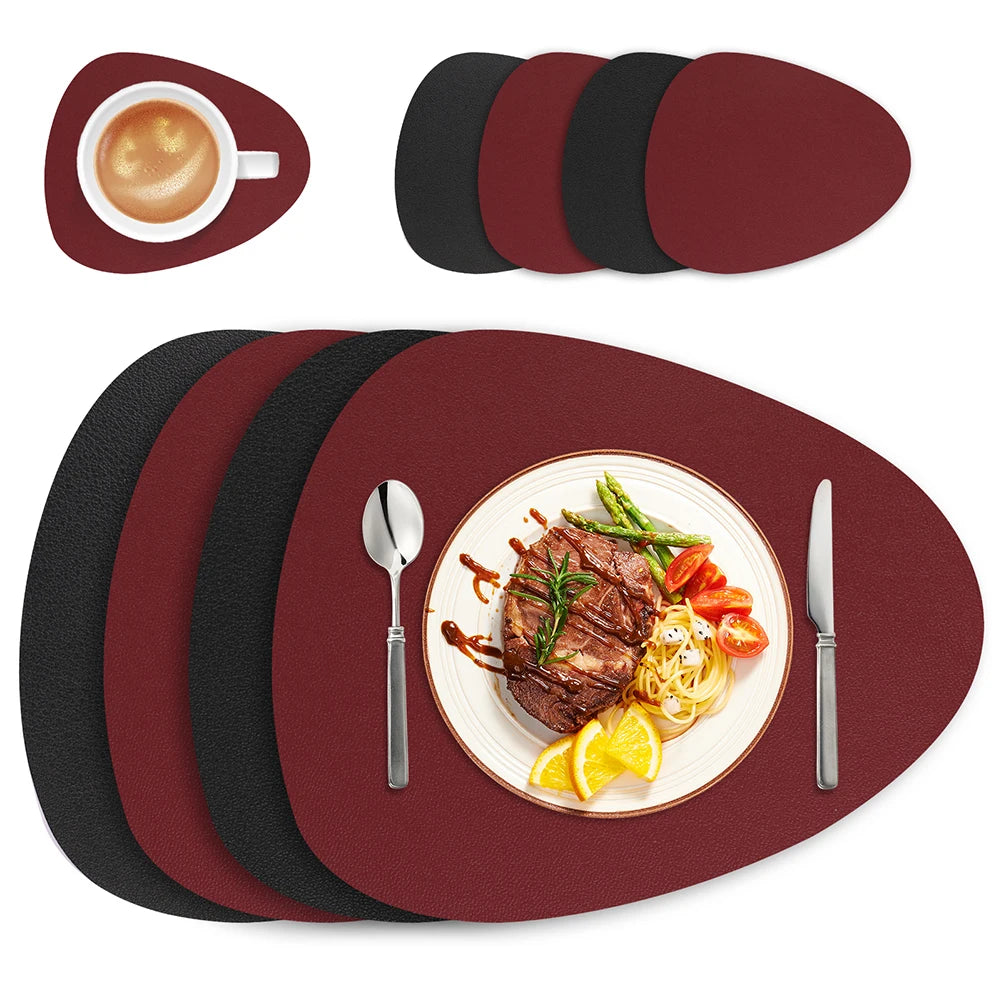 Faux Leather Dual-Sided Placemats