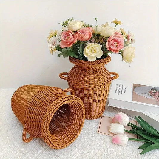 Rattan Flower Basket