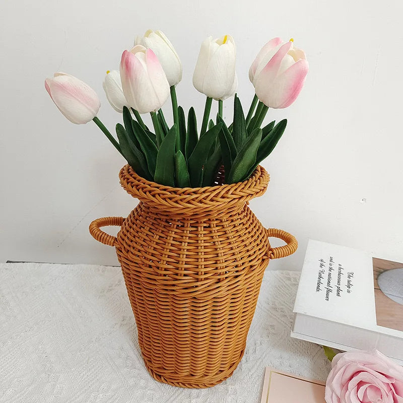 Rattan Flower Basket