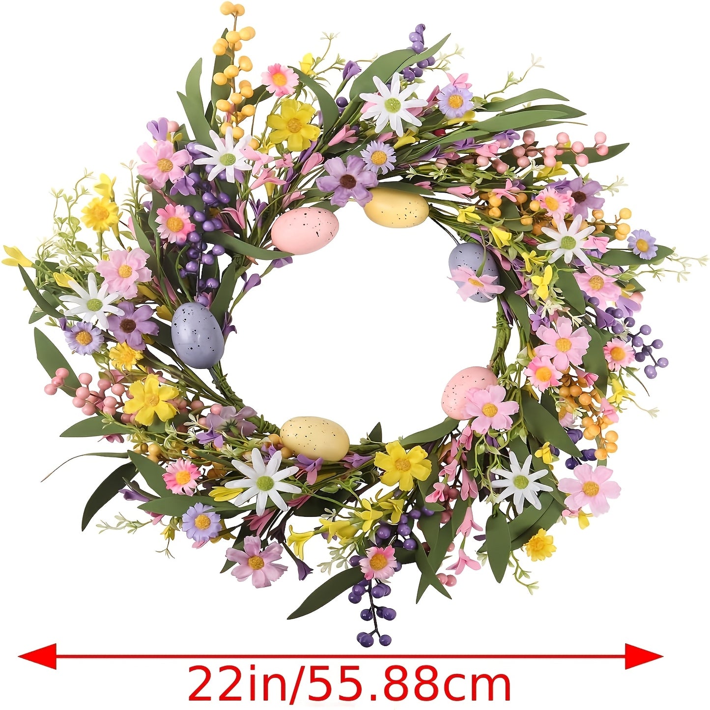 Floral Easter Wreath