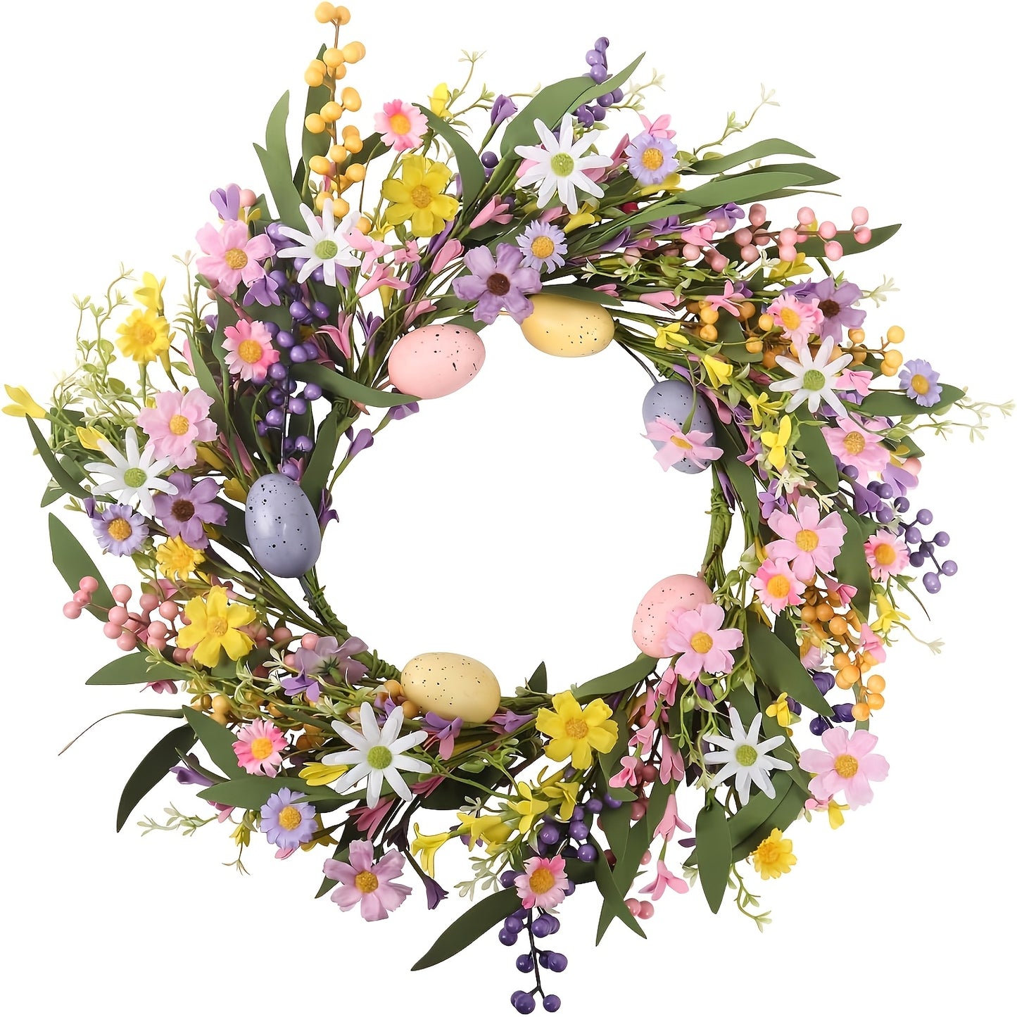 Floral Easter Wreath