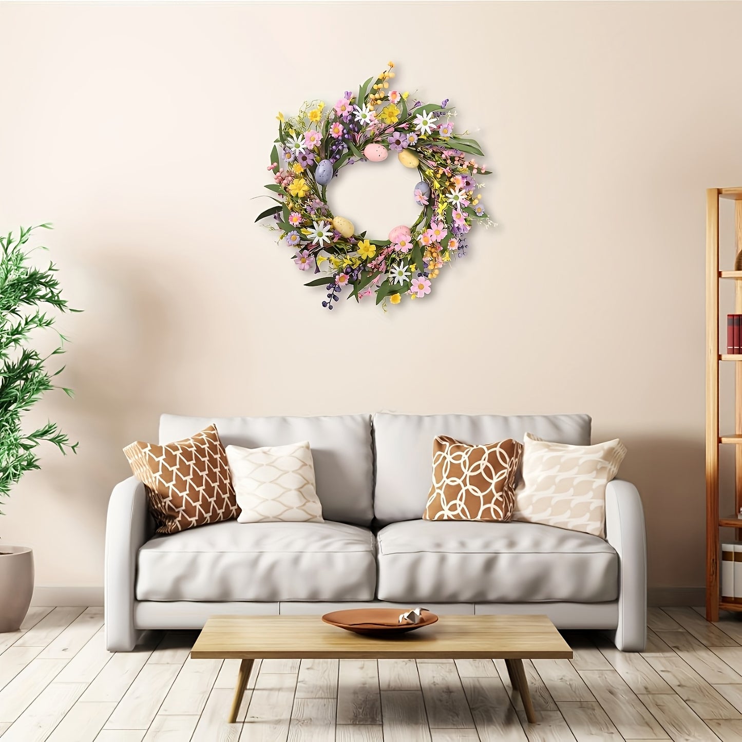 Floral Easter Wreath